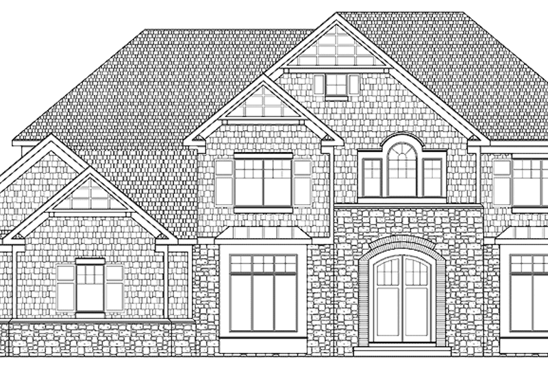 House Blueprint - Craftsman Exterior - Front Elevation Plan #328-350