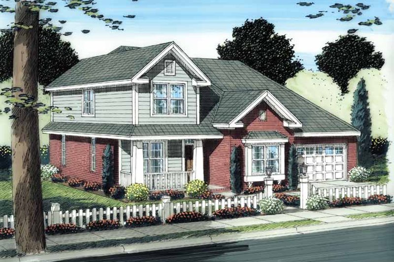 House Plan Design - Traditional Exterior - Front Elevation Plan #513-2109