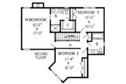 Traditional Style House Plan - 3 Beds 2.5 Baths 1763 Sq/Ft Plan #312-535 