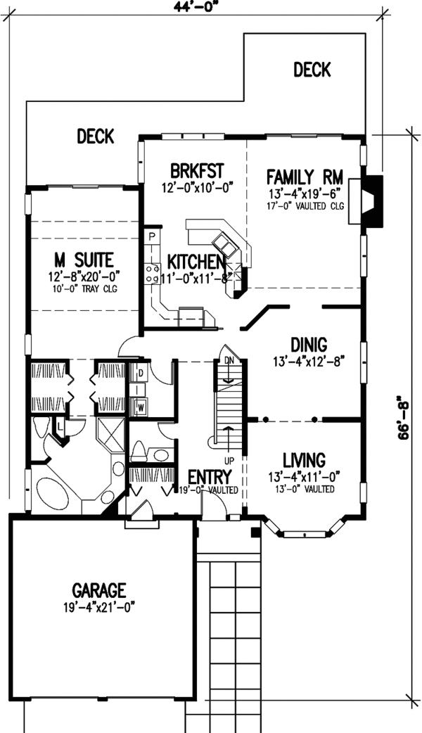 Home Plan - Country Floor Plan - Main Floor Plan #320-1431