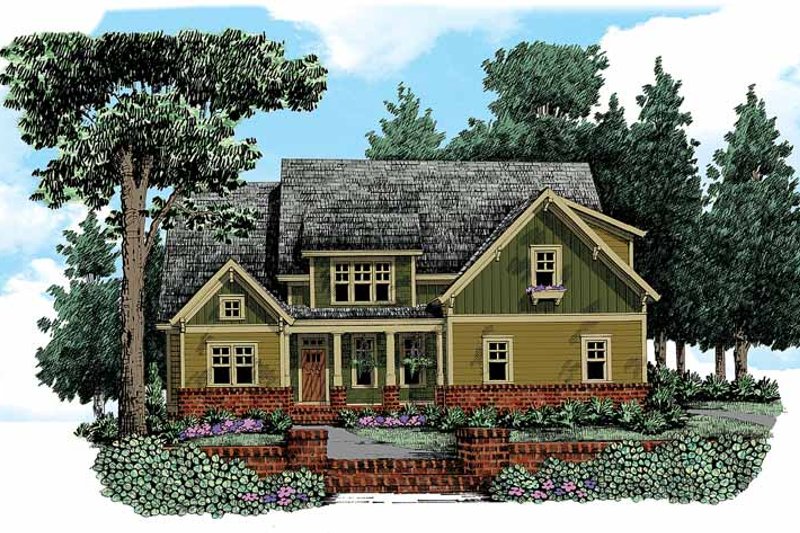 Dream House Plan - Craftsman Exterior - Front Elevation Plan #927-339