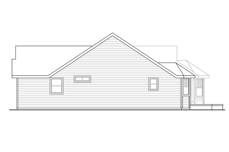 Home Plan - Exterior - Other Elevation 4 for Country House Plan #124-931 - 3 bed, 2 bath
