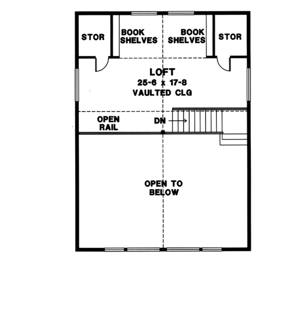 Architectural House Design - European Floor Plan - Upper Floor Plan #966-17
