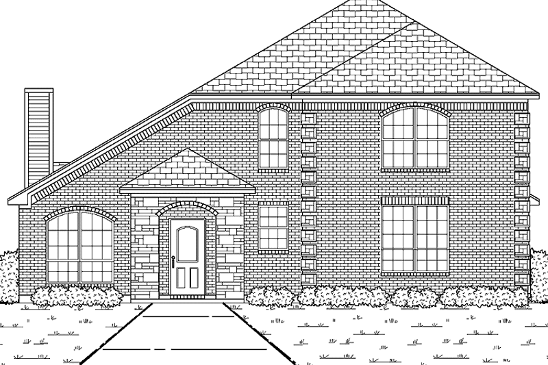 Home Plan - Exterior - Front Elevation 3 for Traditional House Plan #84-690 - 4 bed, 2.5 bath