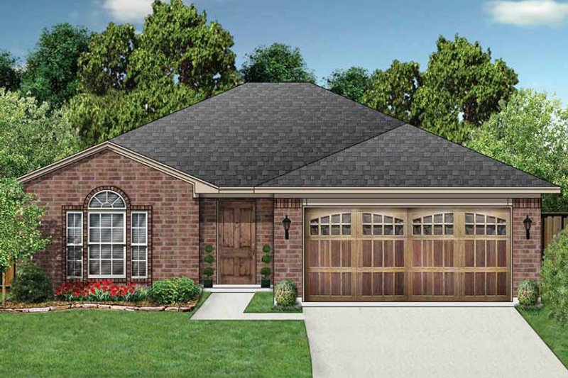 Home Plan - Exterior - Front Elevation 3 for Ranch House Plan #84-660 - 3 bed, 2 bath