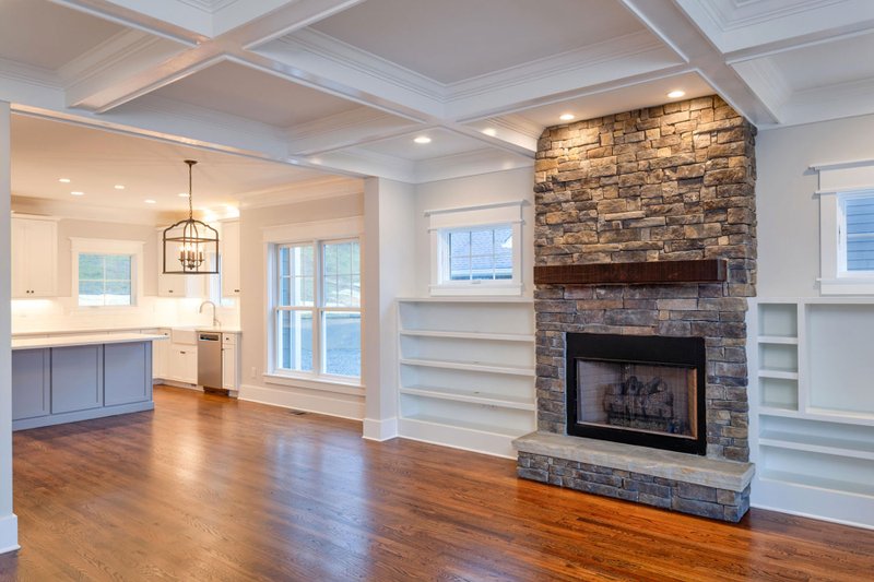 Dream House Plan - Interior - Family Room for Craftsman House Plan #461-85 - 3 bed, 2.5 bath