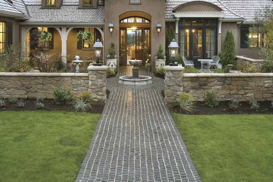 Exterior - Front Elevation 5 for European House Plan #48-878 - 4 bed, 3.5 bath