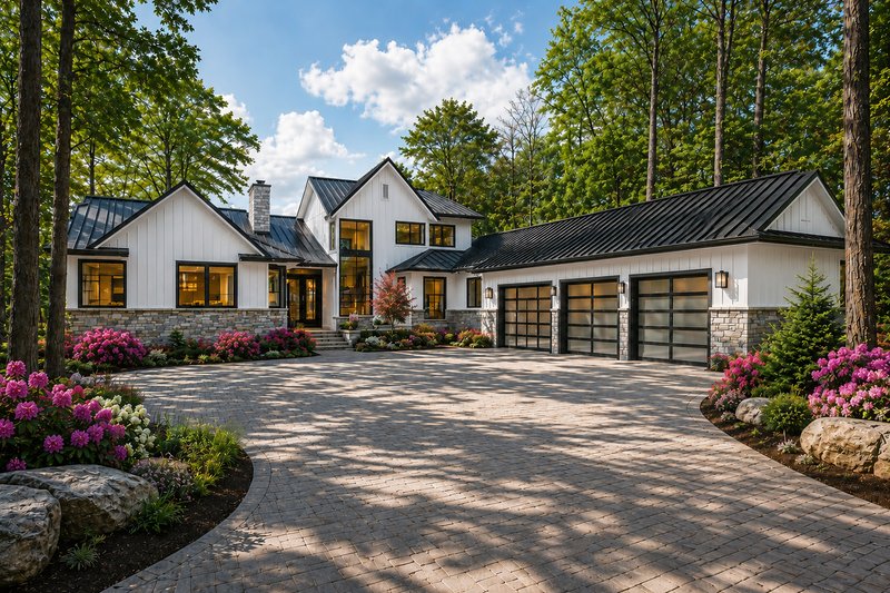 Dream House Plan - Exterior - Front Elevation 2 for Farmhouse House Plan #928-454 - 4 bed, 4.5 bath