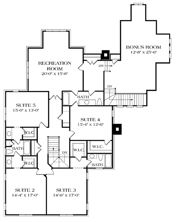 House Plan Design - Country Floor Plan - Upper Floor Plan #453-252