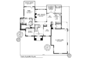 European Style House Plan - 4 Beds 3.5 Baths 2927 Sq/Ft Plan #70-465 