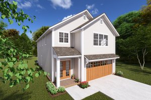 Cottage Exterior - Front Elevation Plan #513-2226