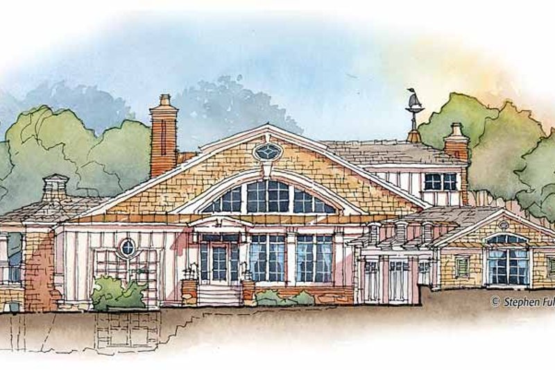 Architectural House Design - Craftsman Exterior - Front Elevation Plan #429-358