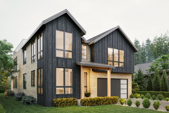 Exterior - Front Elevation 3 for Farmhouse House Plan #1066-280 - 4 bed, 4 bath