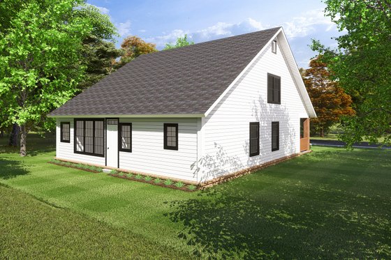 Exterior - Rear Elevation 1 House Plan #513-2066 - 3 bed, 2.5 bath