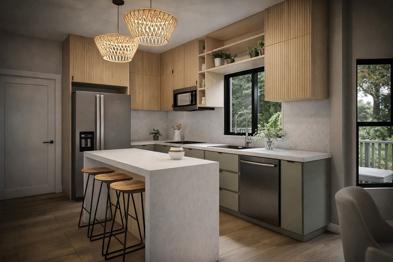 Home Plan - Interior - Kitchen for Country House Plan #124-1377 - 3 bed, 2.5 bath