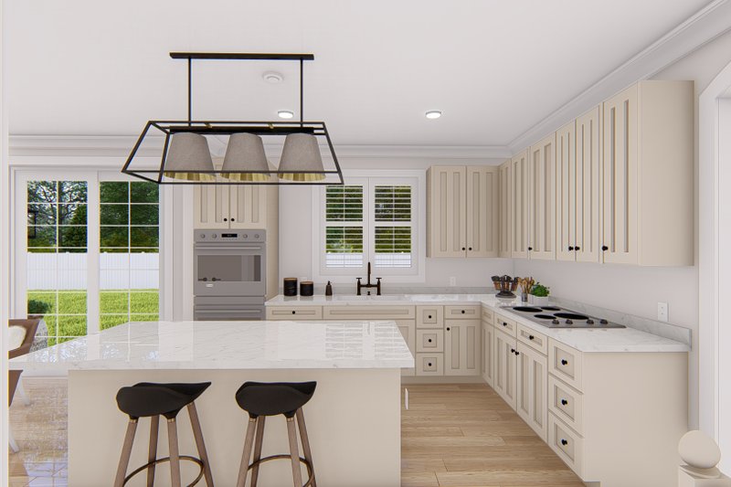 House Blueprint - Interior - Kitchen 3 for Traditional House Plan #1060-135 - 4 bed, 2.5 bath