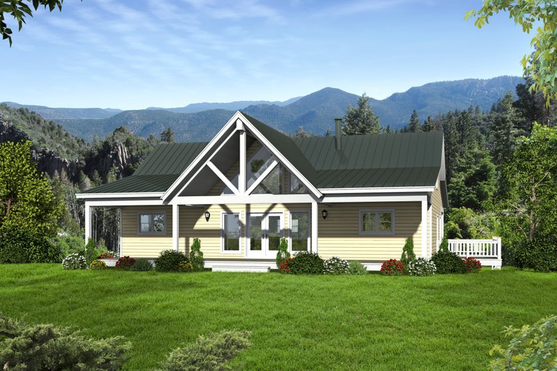 Dream House Plan - Exterior - Front Elevation 7 for Country House Plan #932-15 - 2 bed, 2 bath