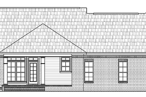 Exterior - Rear Elevation for Country House Plan #21-423 - 3 bed, 2.5 bath