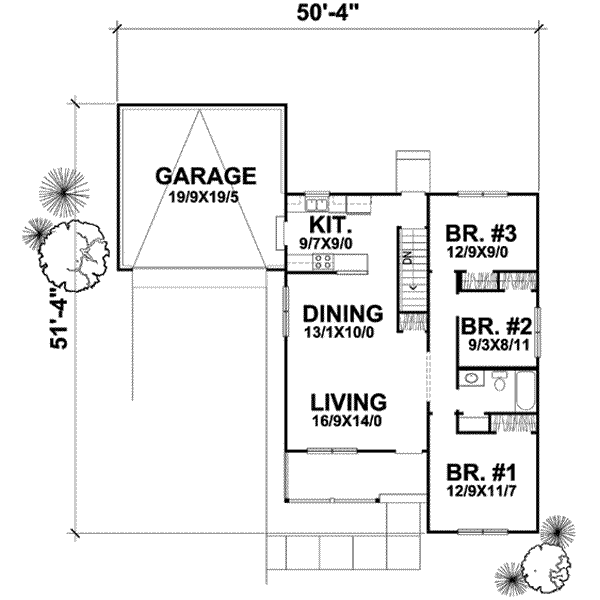 Traditional Floor Plan - Main Floor Plan #50-271