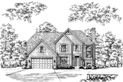 Colonial Style House Plan - 3 Beds 2.5 Baths 1897 Sq/Ft Plan #46-556 