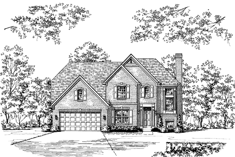 Home Plan - Exterior - Front Elevation 3 for Colonial House Plan #46-556 - 3 bed, 2.5 bath