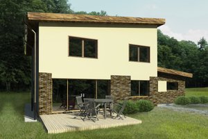 Contemporary Exterior - Front Elevation Plan #906-5