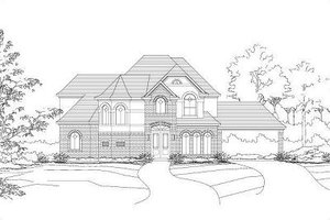 Colonial Exterior - Front Elevation Plan #411-793