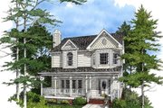 Victorian Style House Plan - 3 Beds 2.5 Baths 1985 Sq/Ft Plan #56-150 