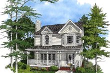 Architectural House Design - Victorian Exterior - Front Elevation Plan #56-150