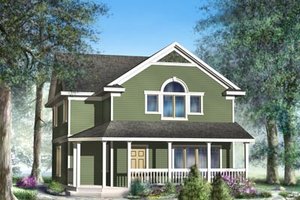 Cottage Exterior - Front Elevation Plan #95-234