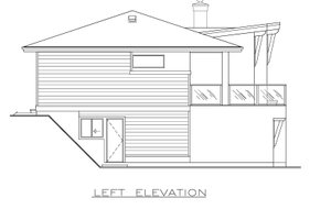 Exterior - Other Elevation 1 for Contemporary House Plan #1100-26 - 4 bed, 2 bath