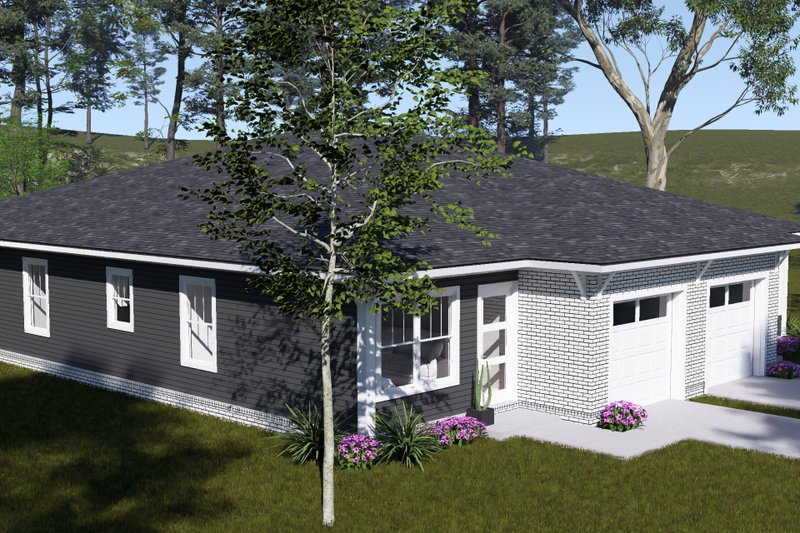 Home Plan - Exterior - Other Elevation 3 for Modern House Plan #513-2476 - 3 bed, 2 bath