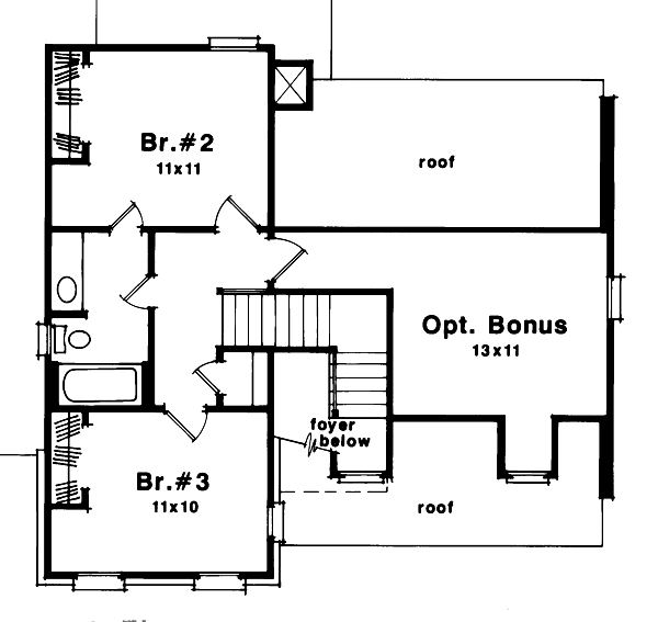 Home Plan - European Floor Plan - Upper Floor Plan #41-130