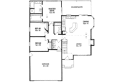 Craftsman Style House Plan - 3 Beds 2 Baths 1367 Sq/Ft Plan #58-175 