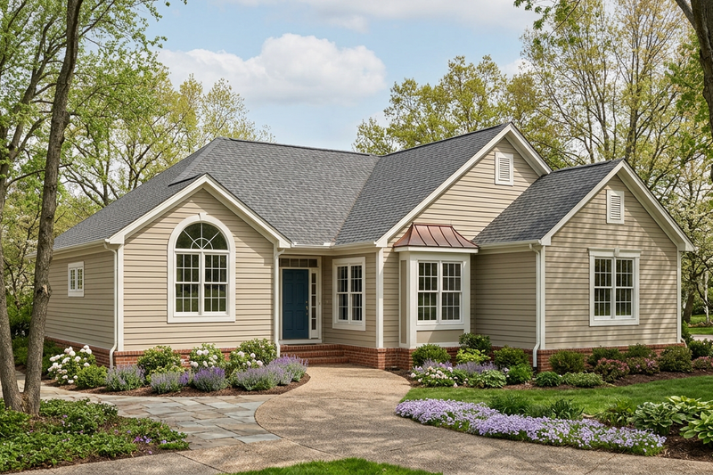 Exterior - Front Elevation 2 for Country House Plan #30-155 - 3 bed, 2 bath