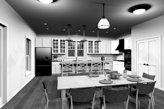 Interior - Kitchen for Craftsman House Plan #461-44 - 4 bed, 3 bath