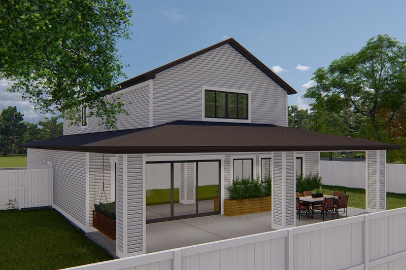 Architectural House Design - Exterior - Rear Elevation for Farmhouse House Plan #1060-168 - 3 bed, 2.5 bath