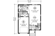 Modern Style House Plan - 3 Beds 1.5 Baths 1497 Sq/Ft Plan #25-4230 