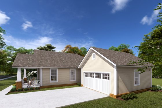 Exterior - Other Elevation for Cottage House Plan #513-2083 - 2 bed, 2 bath