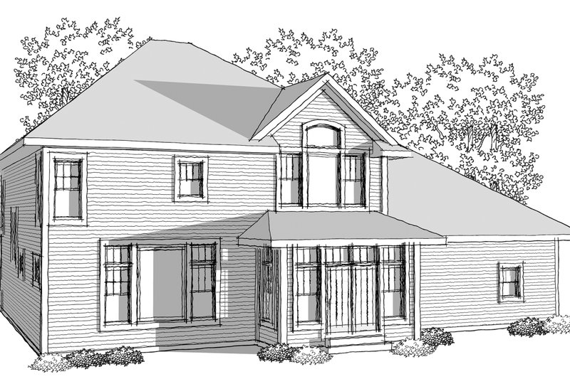 Dream House Plan - Photo 1 for Traditional House Plan #70-1038 - 4 bed, 3.5 bath