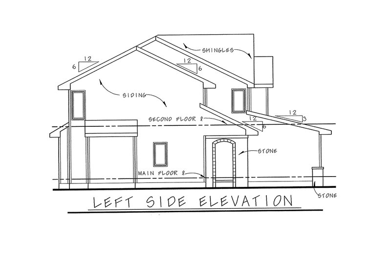Home Plan - Exterior - Other Elevation for European House Plan #20-1790 - 3 bed, 3 bath