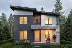 Contemporary Exterior - Front Elevation Plan #1066-234
