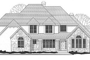 Traditional Exterior - Front Elevation Plan #67-275