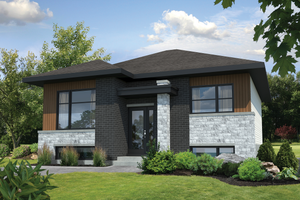 Contemporary Exterior - Front Elevation Plan #25-4405