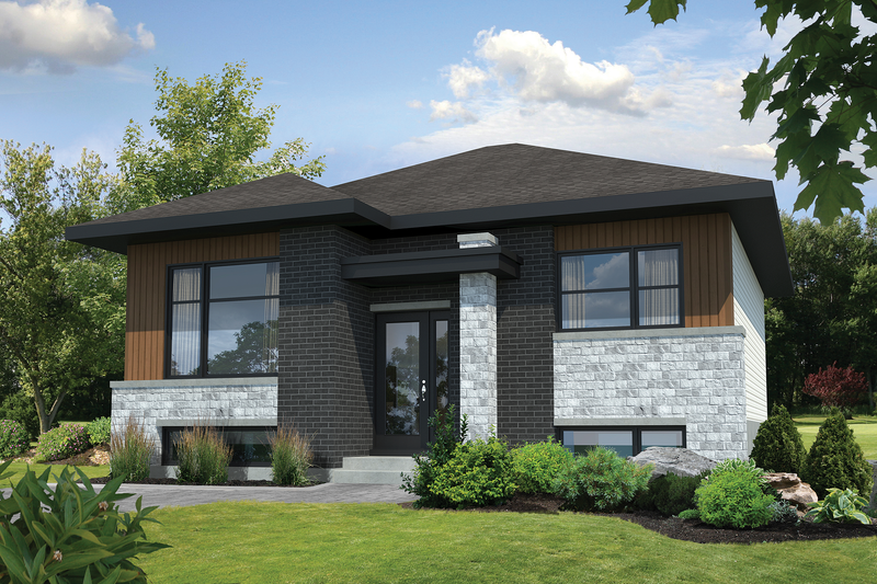 Architectural House Design - Contemporary Exterior - Front Elevation Plan #25-4405