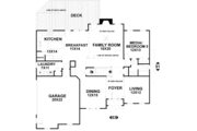 European Style House Plan - 5 Beds 4 Baths 3012 Sq/Ft Plan #56-209 