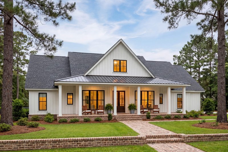 Dream House Plan - Exterior - Front Elevation 3 for Farmhouse House Plan #430-439 - 4 bed, 2.5 bath