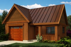Dream House Plan - Cottage Exterior - Front Elevation Plan #118-122