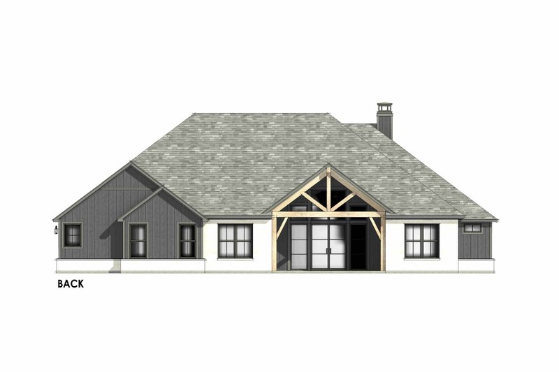Home Plan - Exterior - Rear Elevation 1 for Country House Plan #1096-149 - 4 bed, 3.5 bath