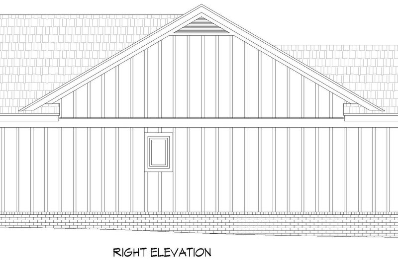House Plan Design - Exterior - Other Elevation 1 for Farmhouse House Plan #932-1193 - 4 bed, 3 bath